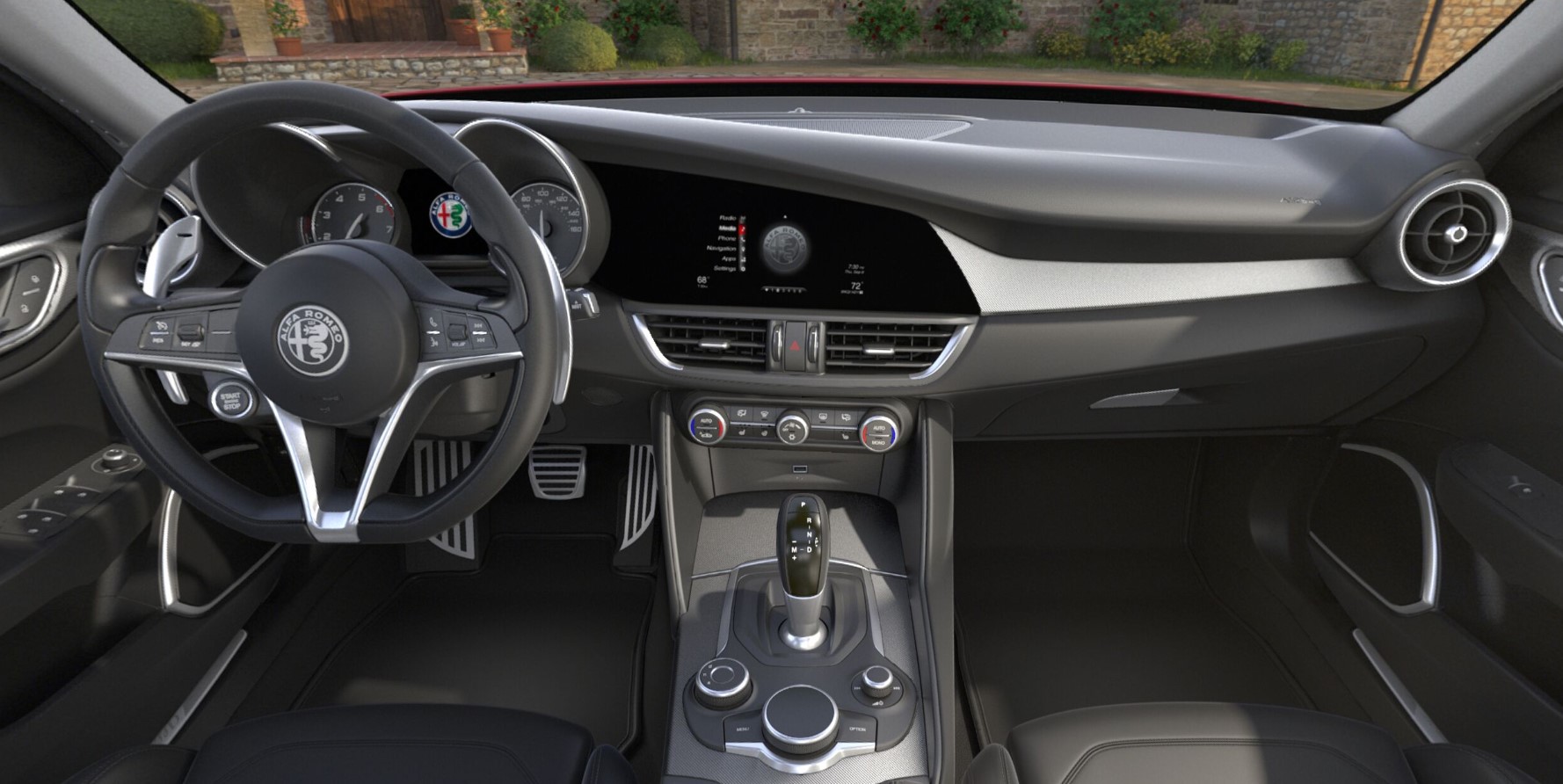 2018 Alfa Romeo Giulia Ti Sport RWD Black Interior